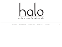 Tablet Screenshot of halohairspa.com